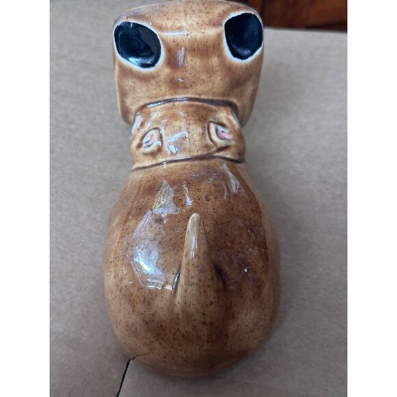 Hippo Figurine With Goofy Expression vintage 1979 ceramic - Picture 7 of 9